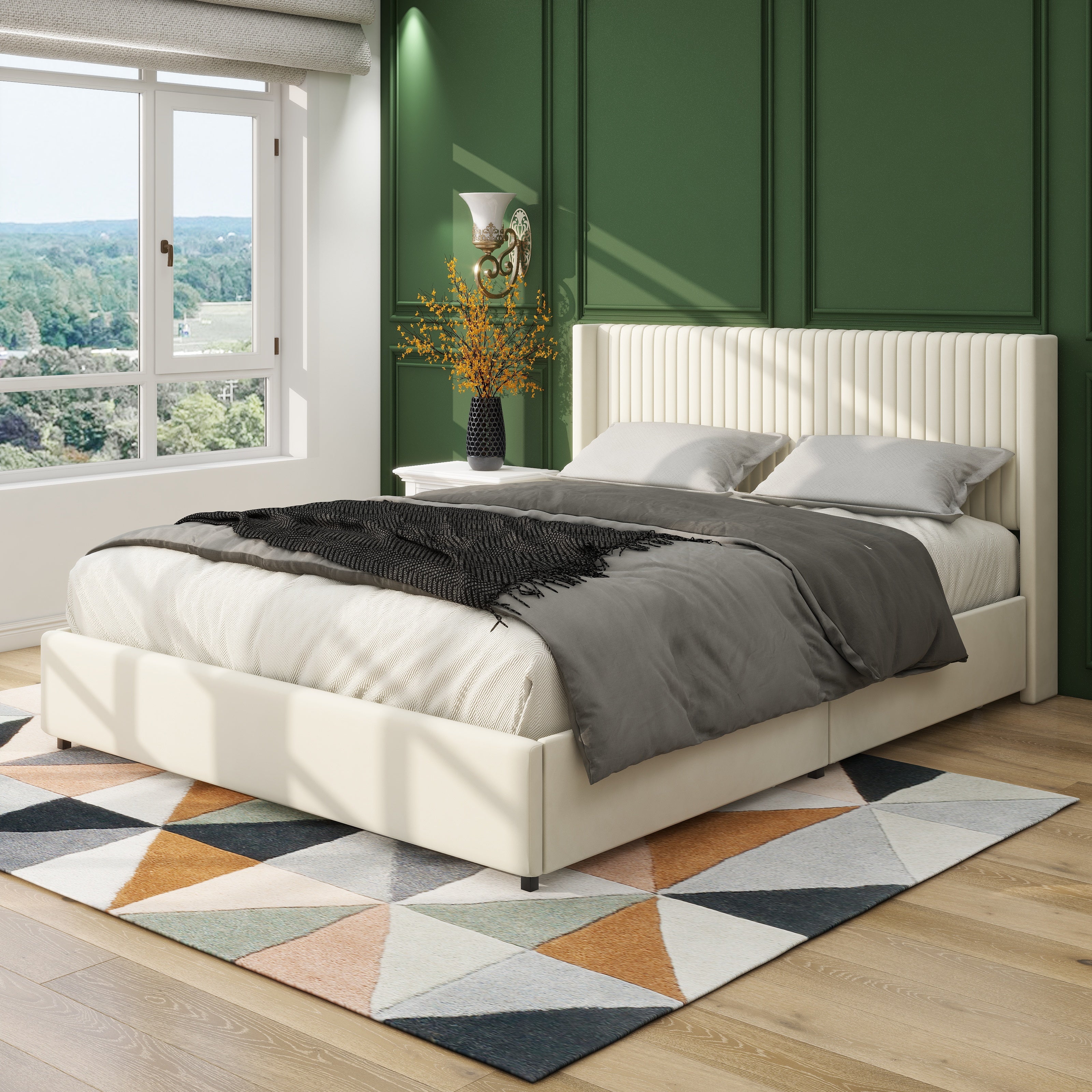 Anna Patented 2-Drawer Storage Bed - Queen Size