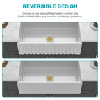 33 Inch White Farmhouse Kitchen Sink