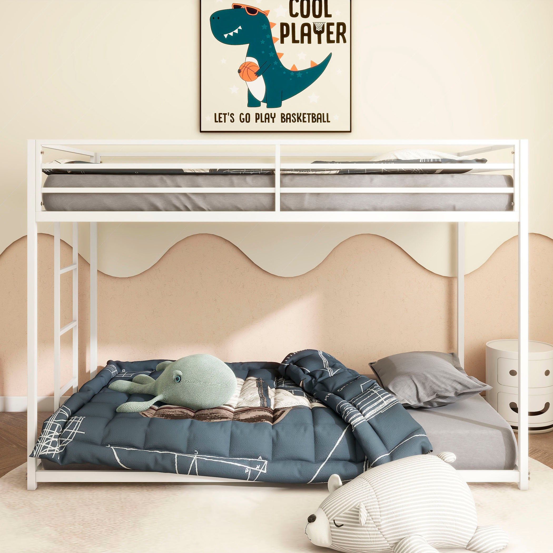 Adam Sturdy Twin over Twin Bunk Bed - Metal