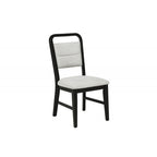 Contemporary Dining Chair Set of 2, Polyester Fabric Kitchen Side Chair