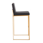 30" Contemporary High Back Barstool Set of Three