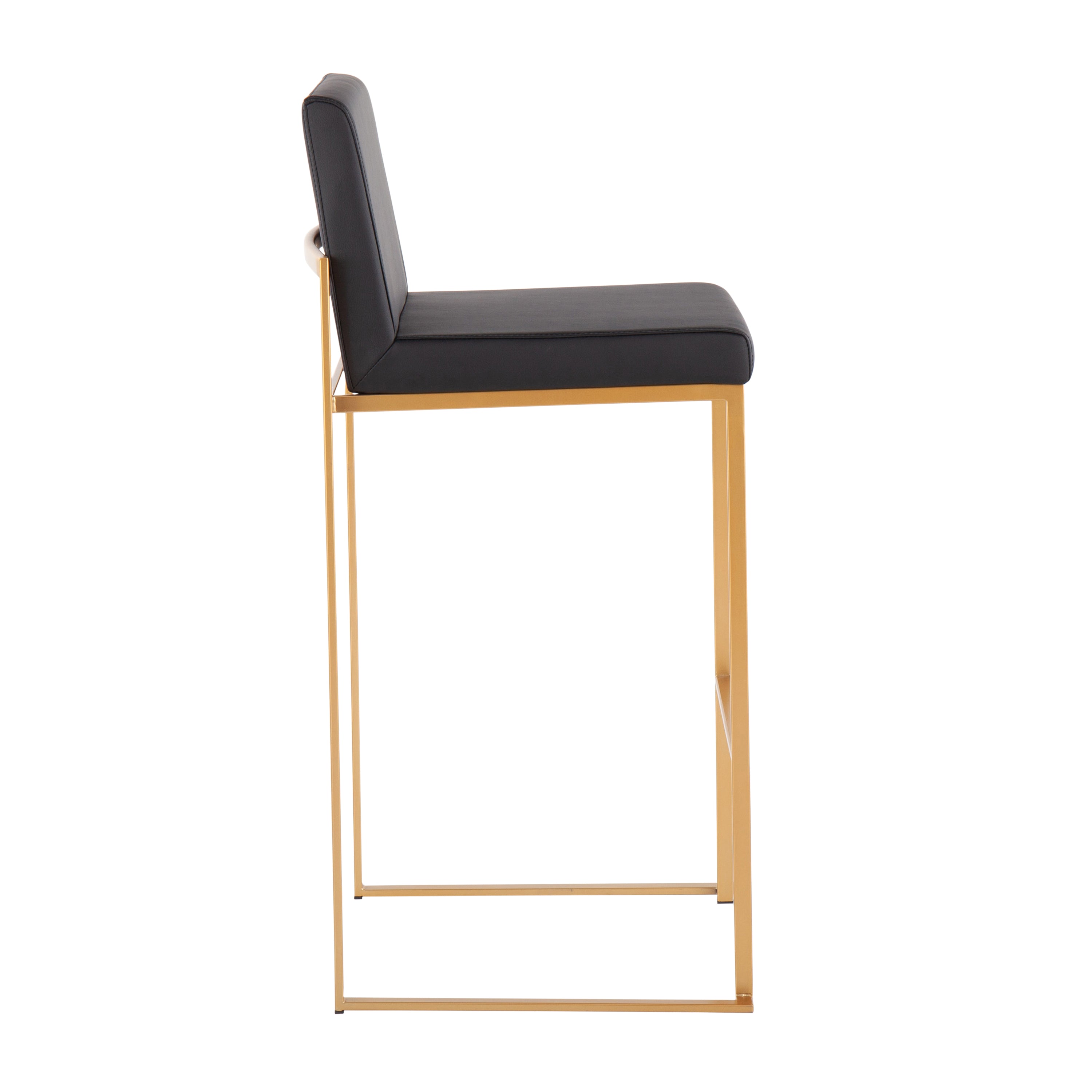 30" Contemporary High Back Barstool Set of Three