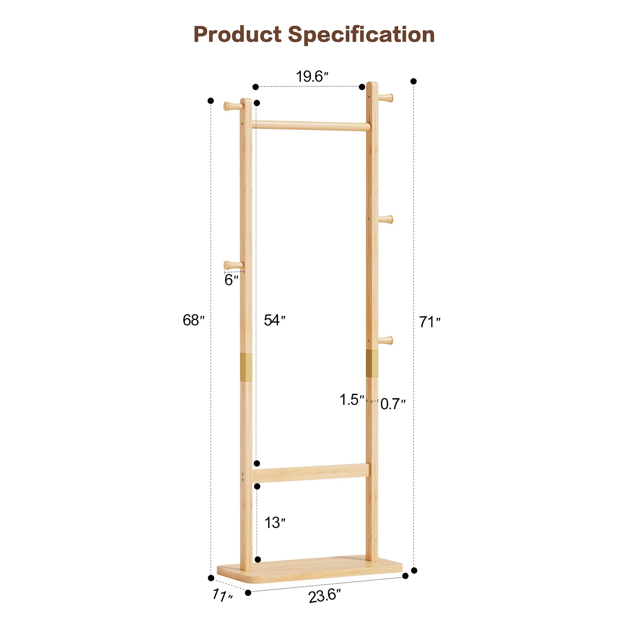 Solid Wood Hanger Set - Elegant and Functional