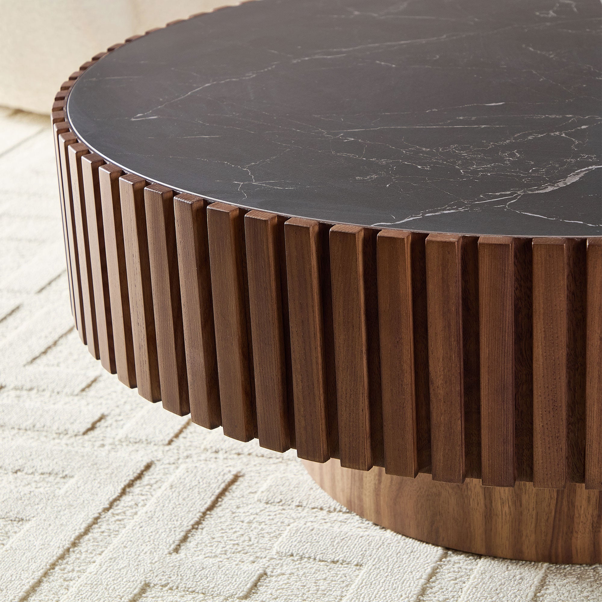Nesting Round Sintered Stone Coffee Table