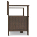 Amherst Solid Wood Entryway Storage Bench in Farmhouse