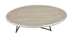 Allis Weathered Oval Coffee Table