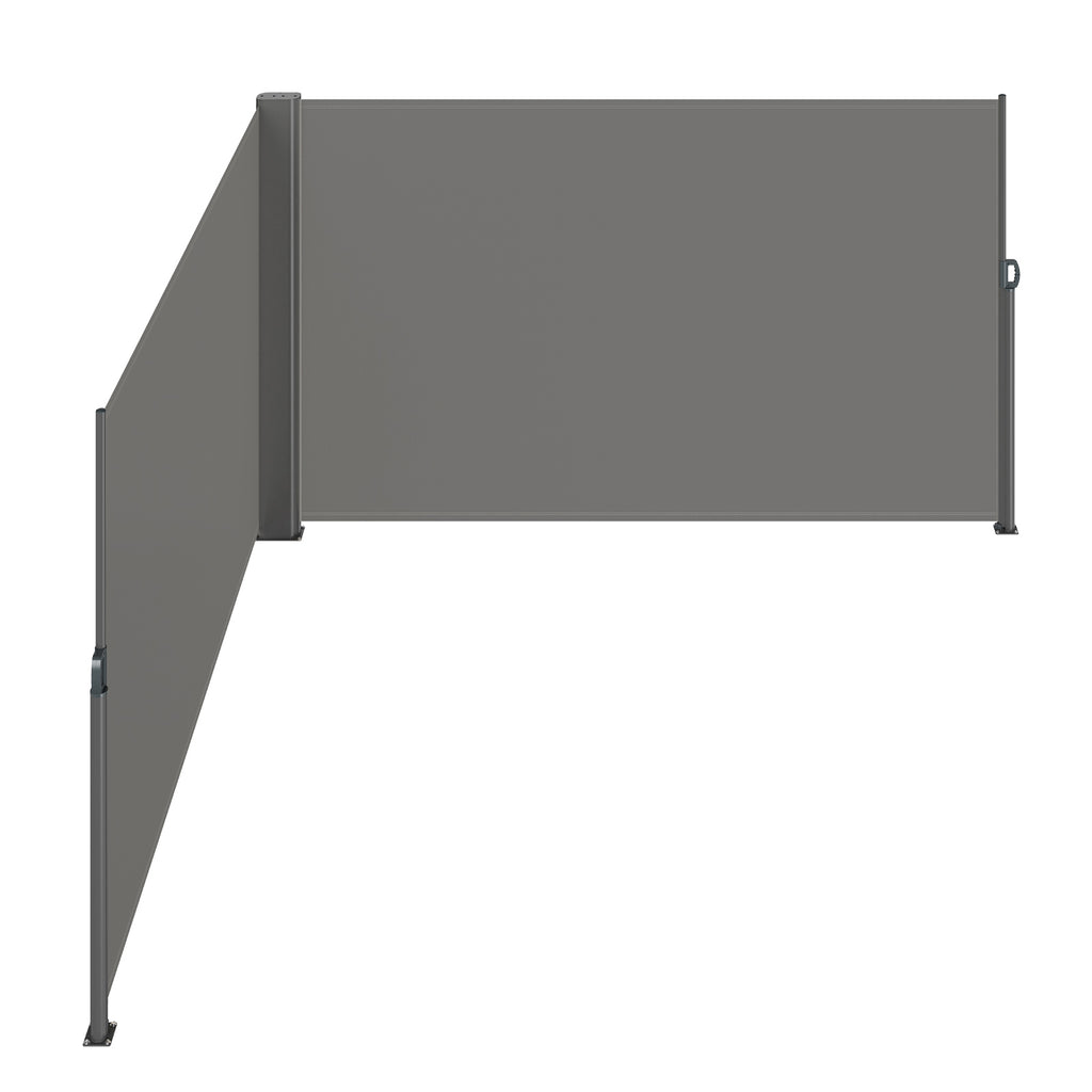 Retractable Side Awning 71''x 236'' Aluminum