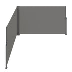 Retractable Side Awning 71''x 236'' Aluminum