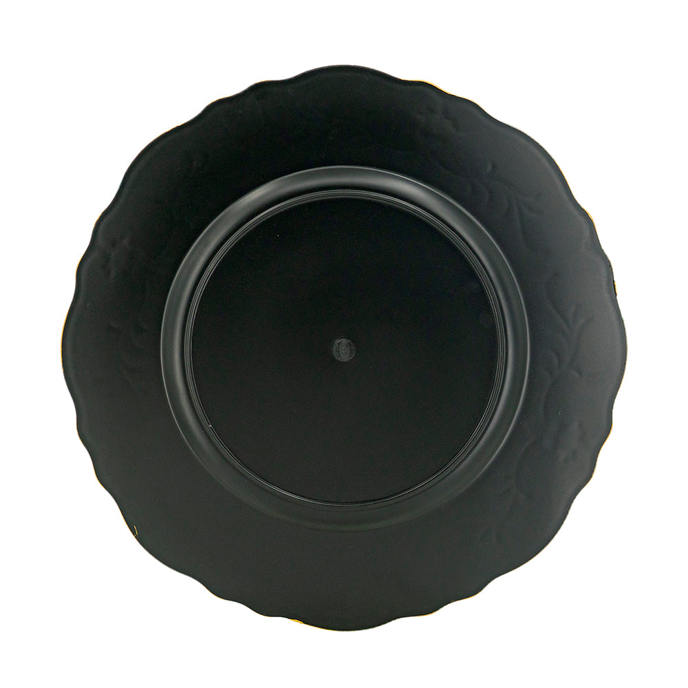 8 Pack Plastic Charger Plates - D13"