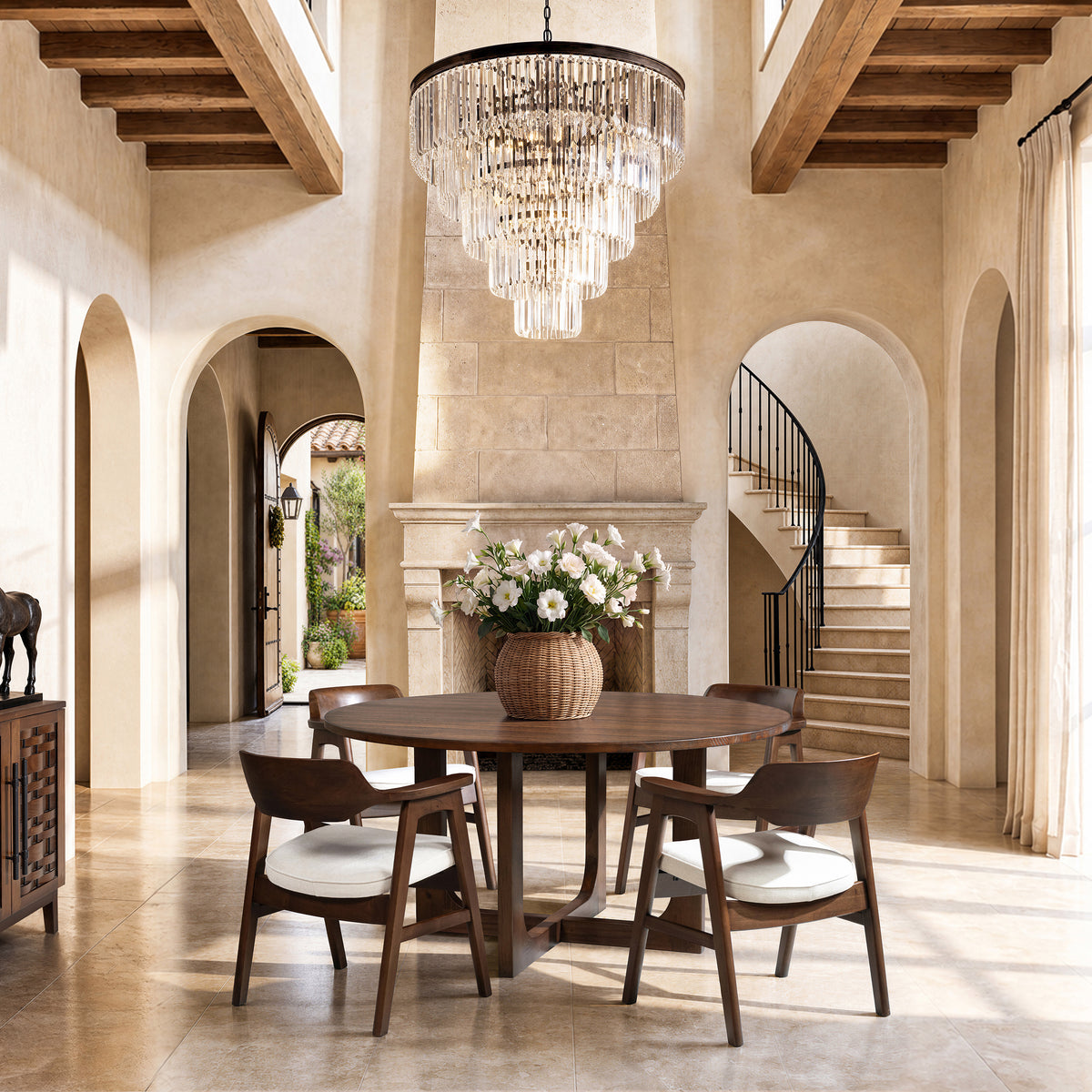 Pino 60" Modern Round Dining Table