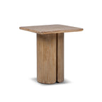 Sonoma 22" Square Pedestal Side Table - Rustic Greige