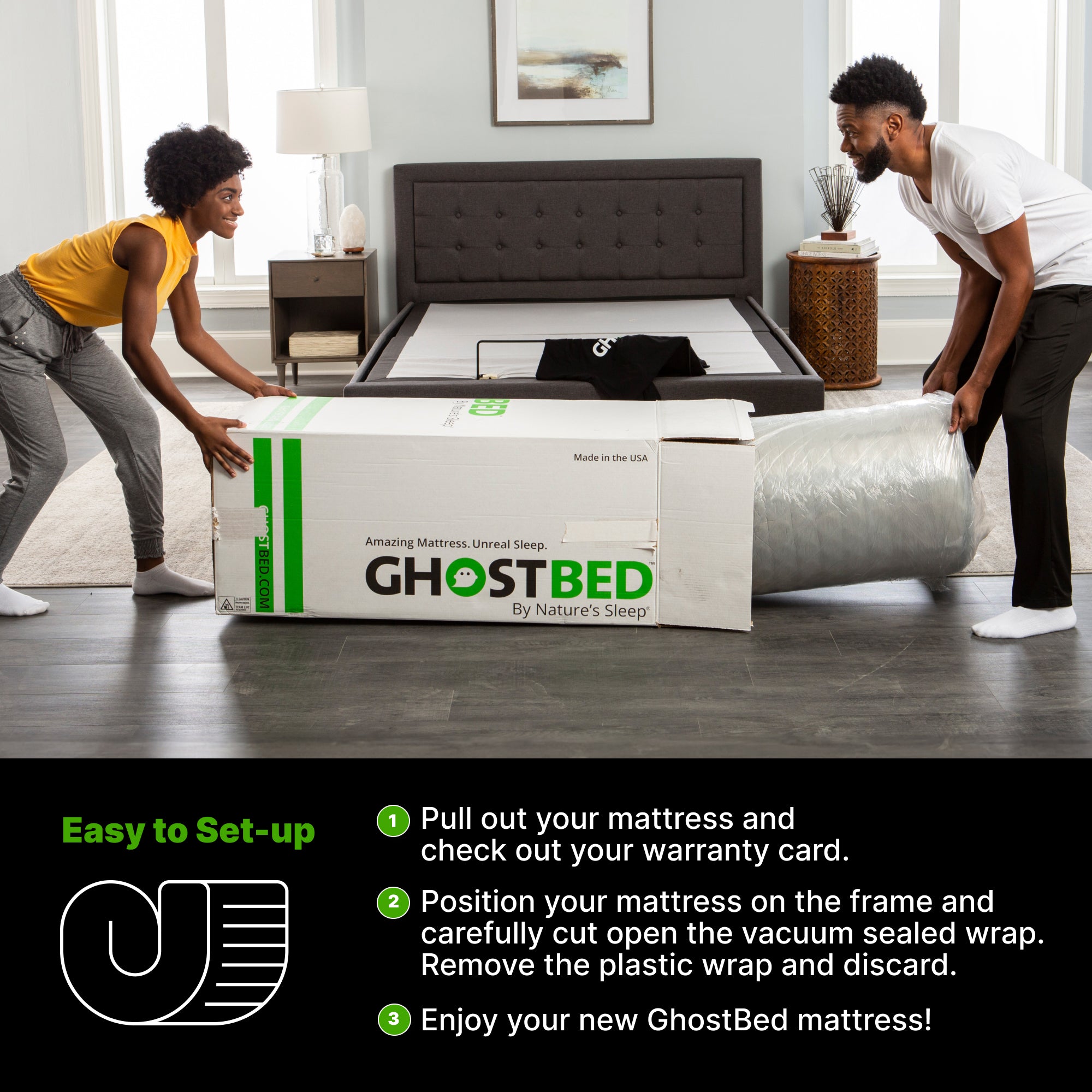 GhostBed Essential 11" Twin XL Foam Mattress