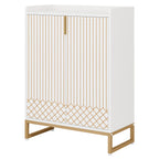 29.52 Inches White Shoe Cabinet