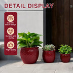 Handmade Ceramic Flower Pot Set of 3