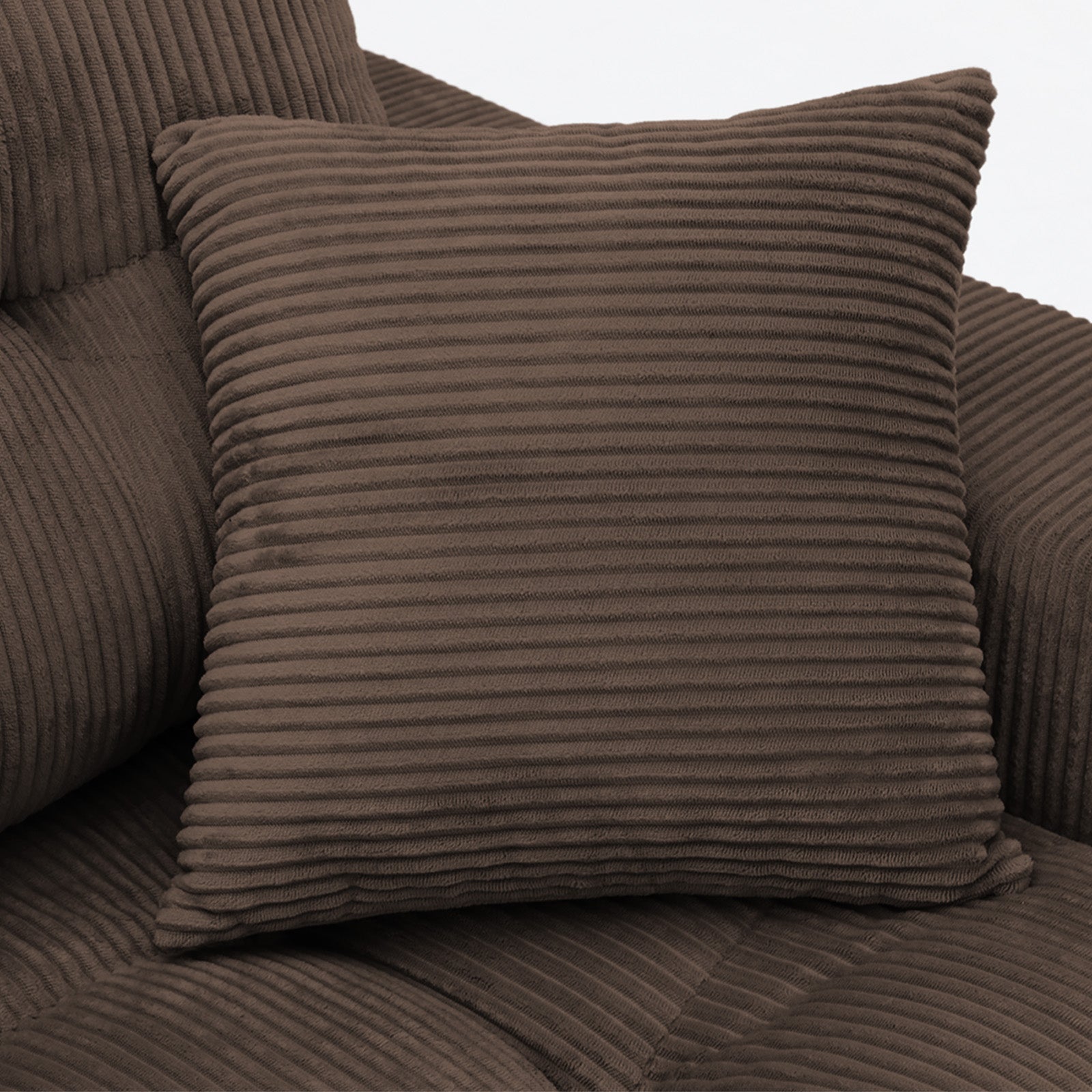 Corduroy Corner Chaise Compression Sofa Bed