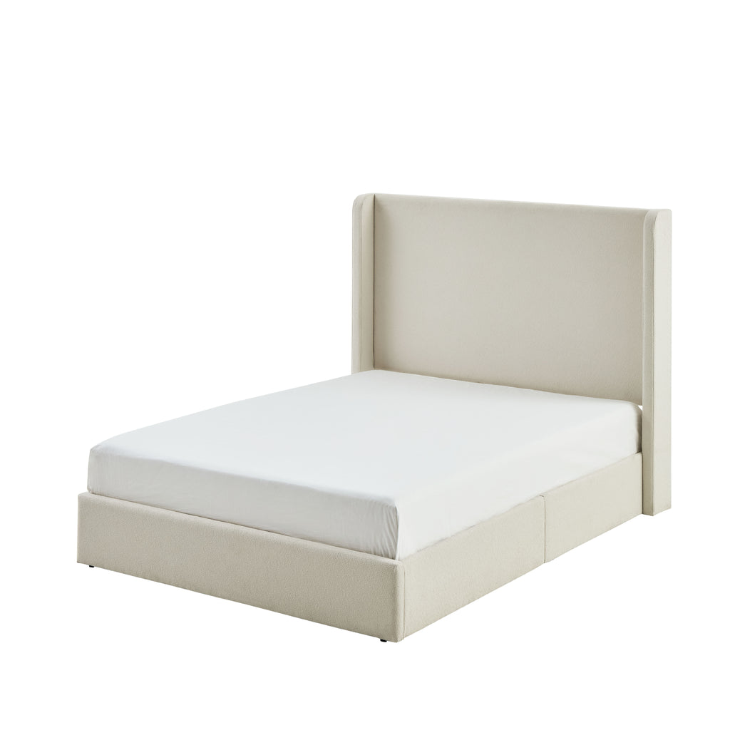 Carmen Upholstered Wingback Bed Frame