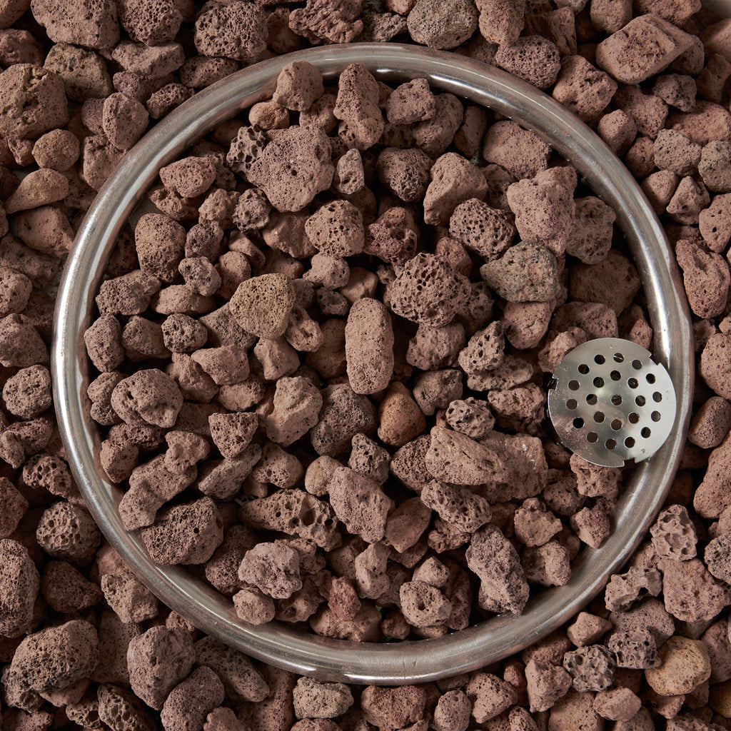 27" Bowl Shaped MGO 40,000 BTU Propane Fire Pit, Light