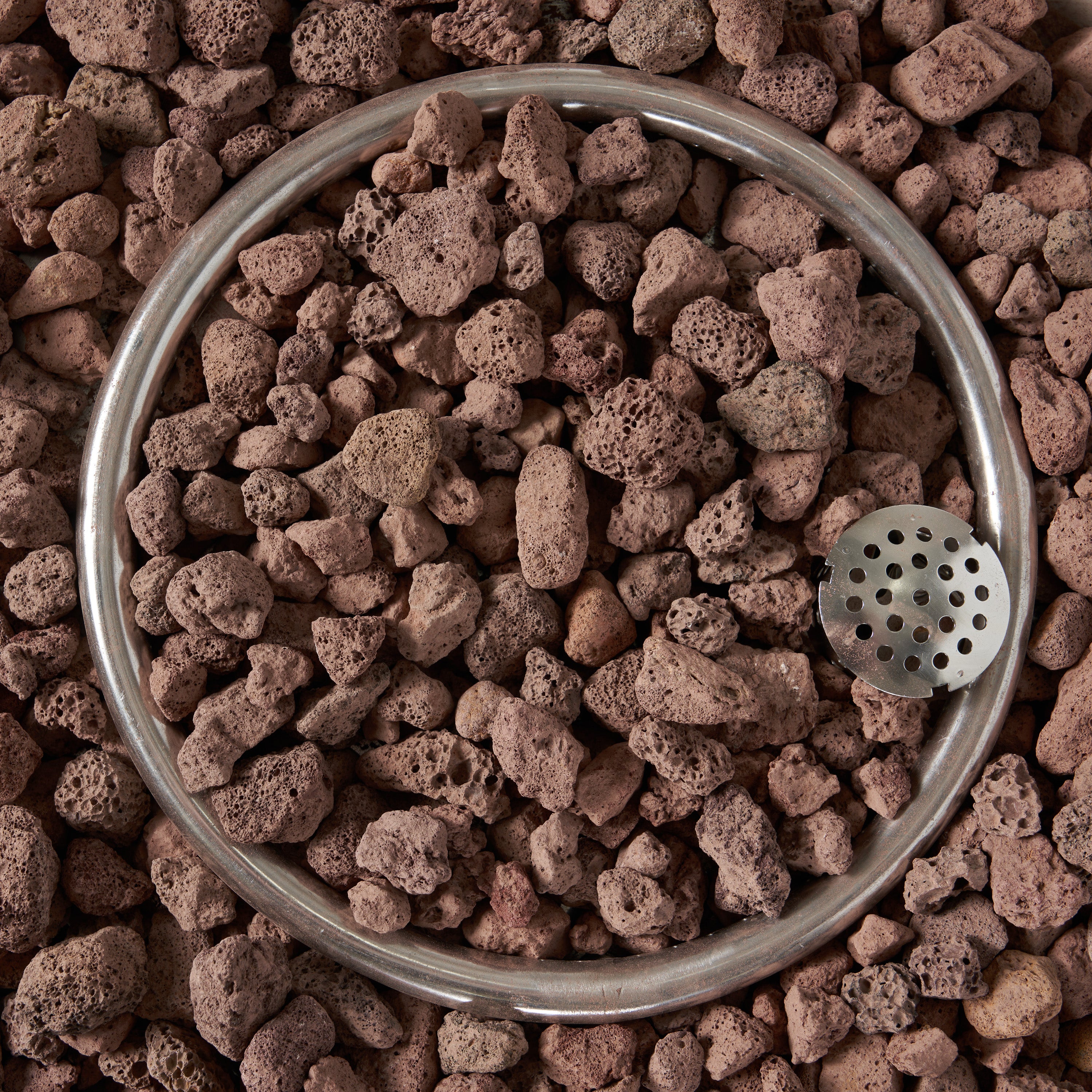 27" Bowl Shaped MGO 40,000 BTU Propane Fire Pit, Light