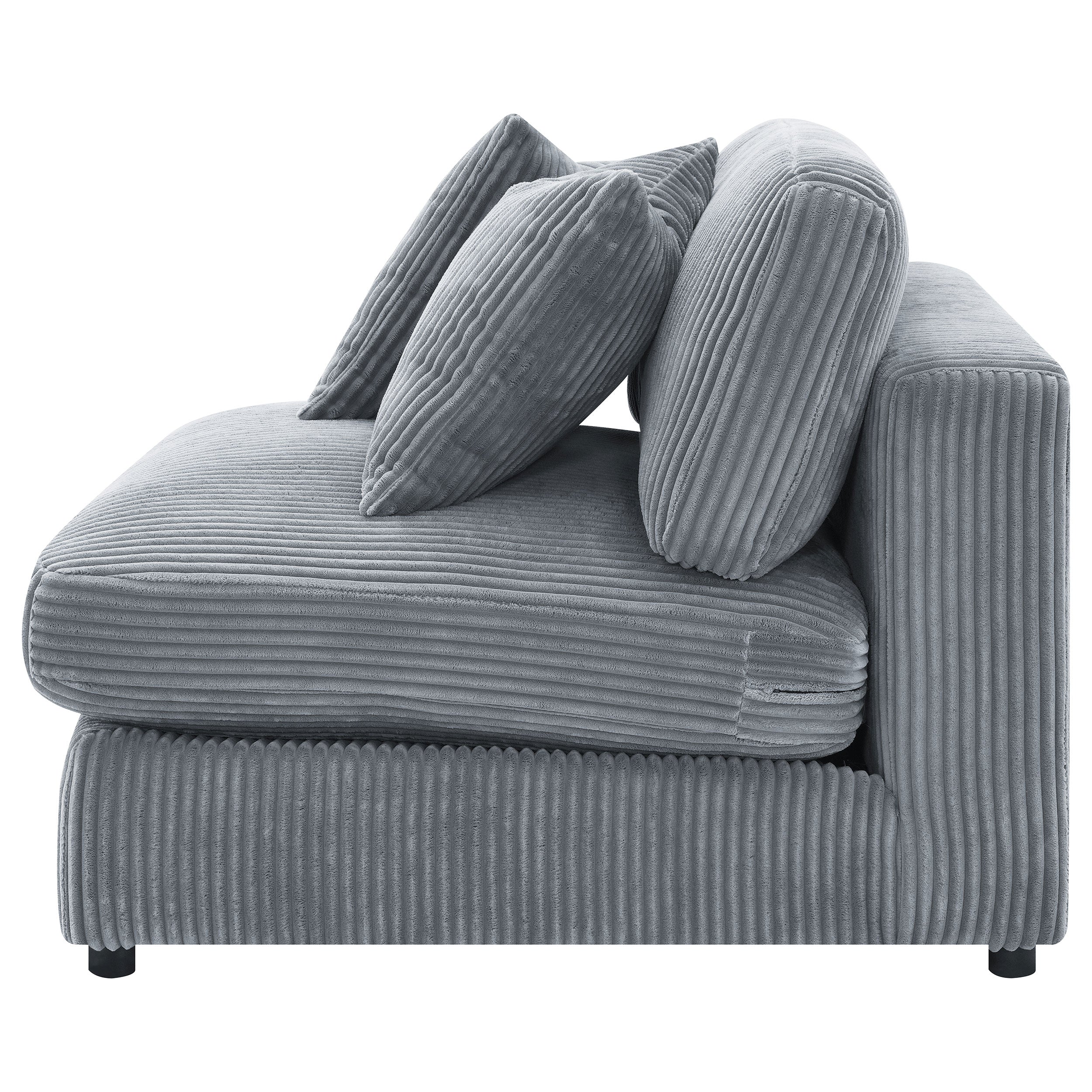 Cassidy Fog Upholstered Armless Chair