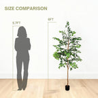 6FT Artificial Ficus Tree