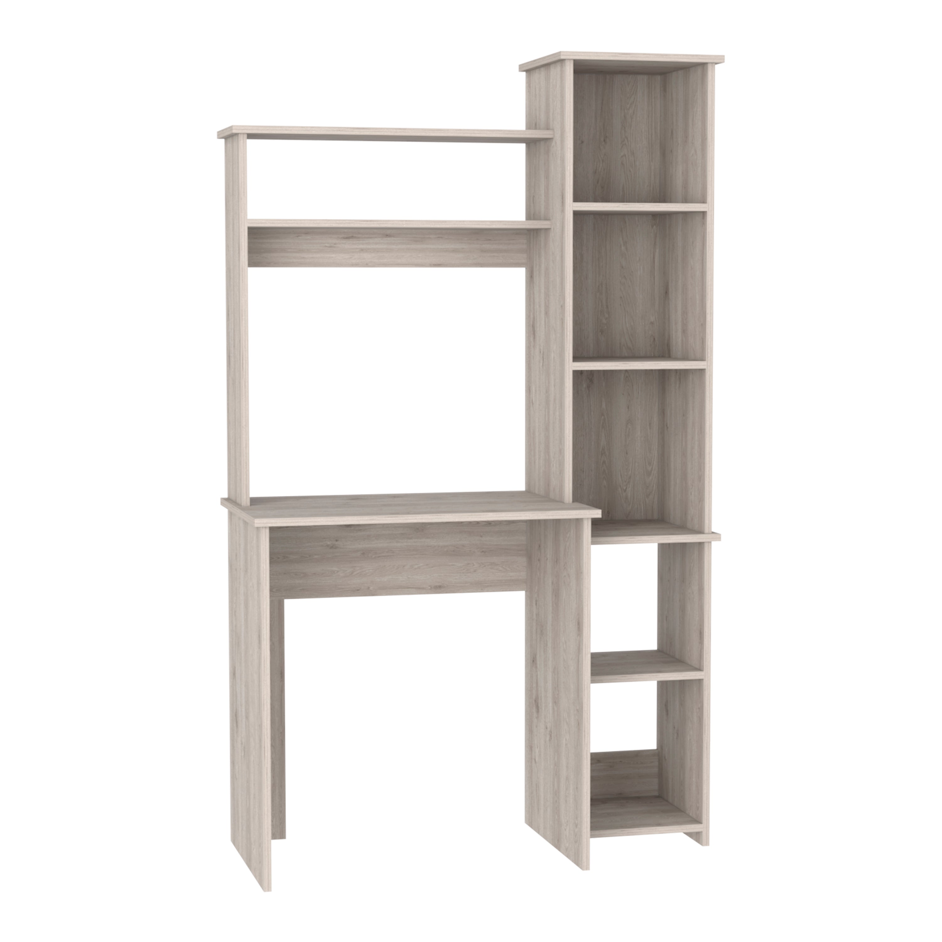 Versalles Writing Desk, Two Superior Shelves, Five Cubbies - Light