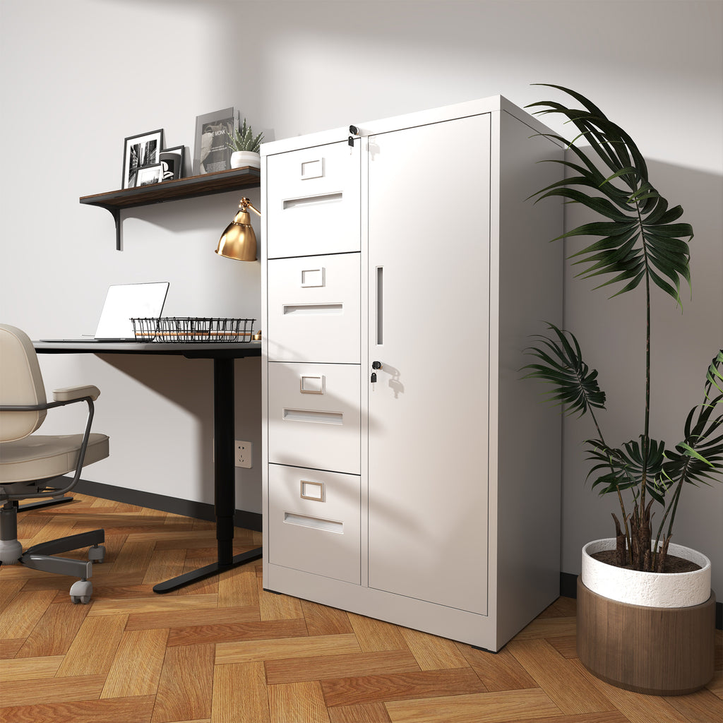 Metal Storage Vertical Filing Cabinet with Lock