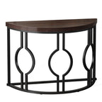 Half Moon Console Table for Entryway