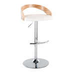 Contemporary Adjustable Barstool with Swivel