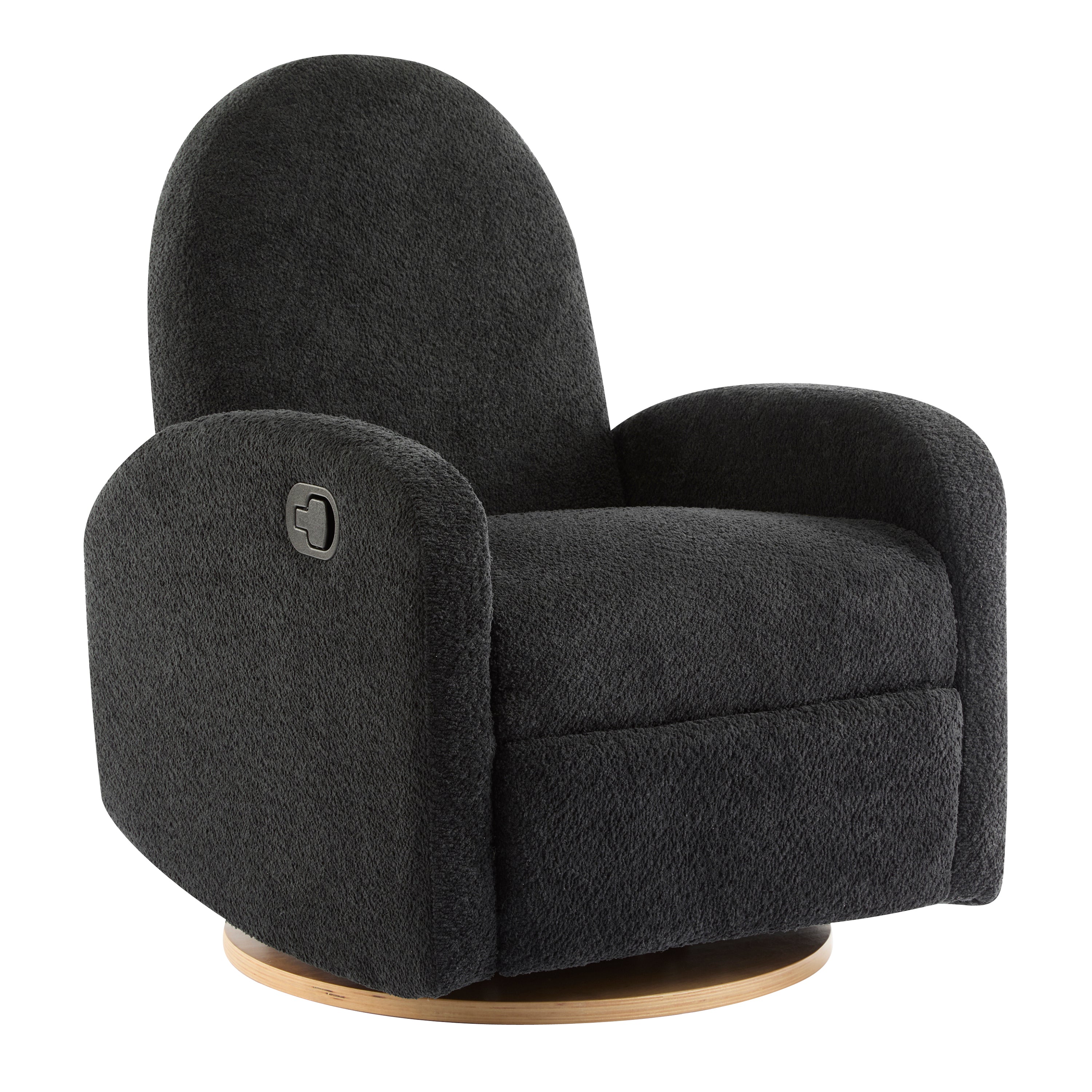 360 Swivel and Glider Recliner Chair - Black