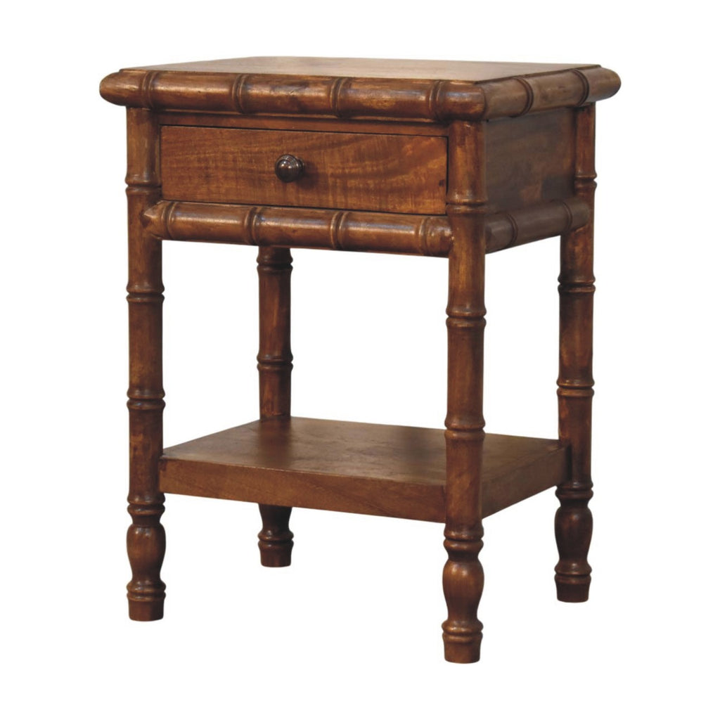 Solid Wood Bamboo Heritage Bedside Table