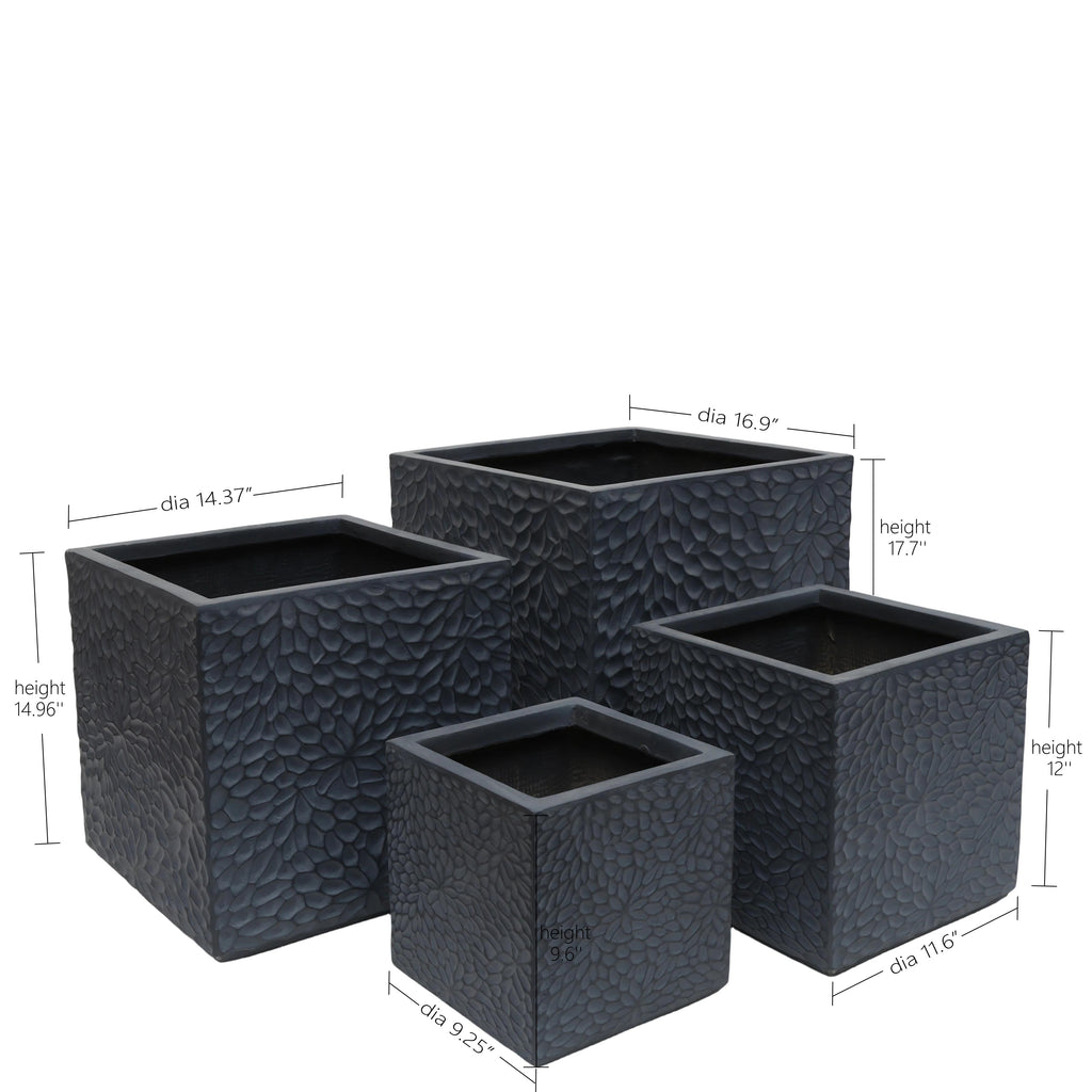 Large Outdoor Indoor Planter Set of 4