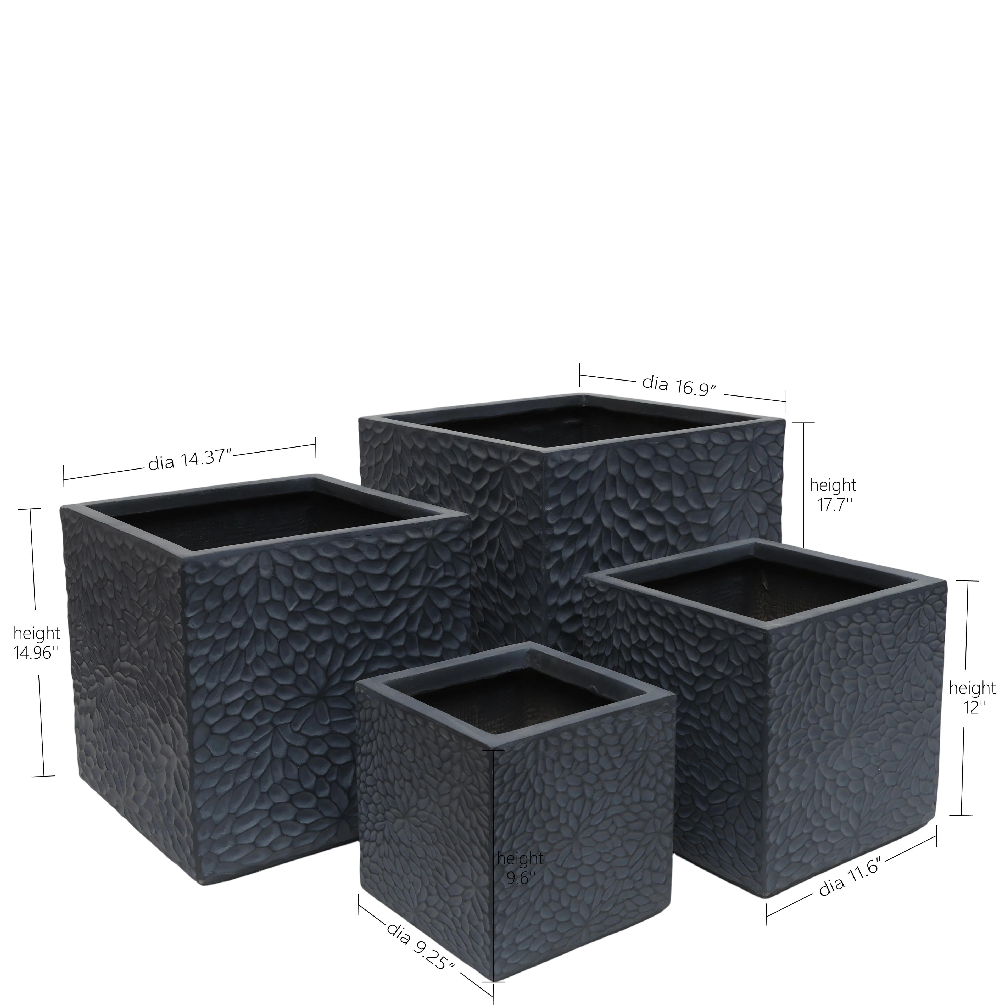 Large Outdoor Indoor Planter Set of 4