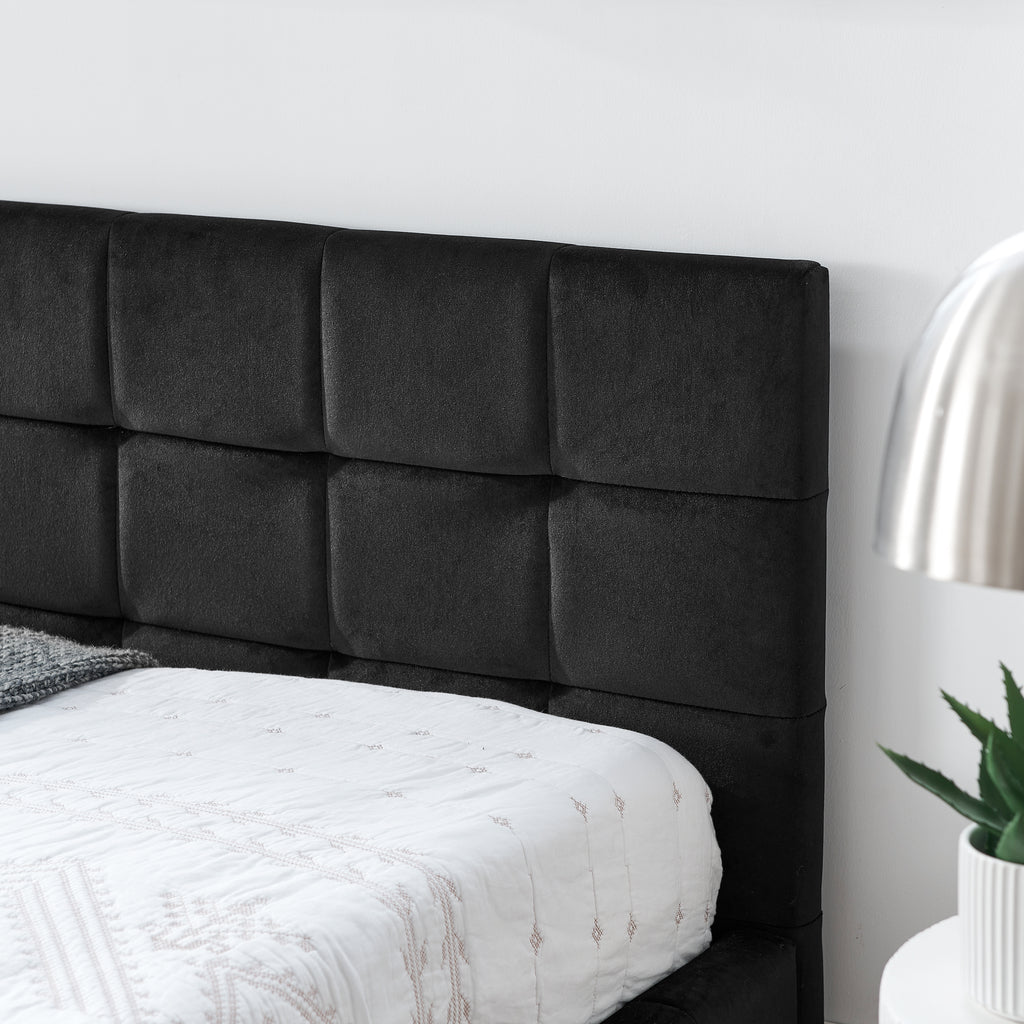 Queen Size Upholstered Tufted Bed Frame