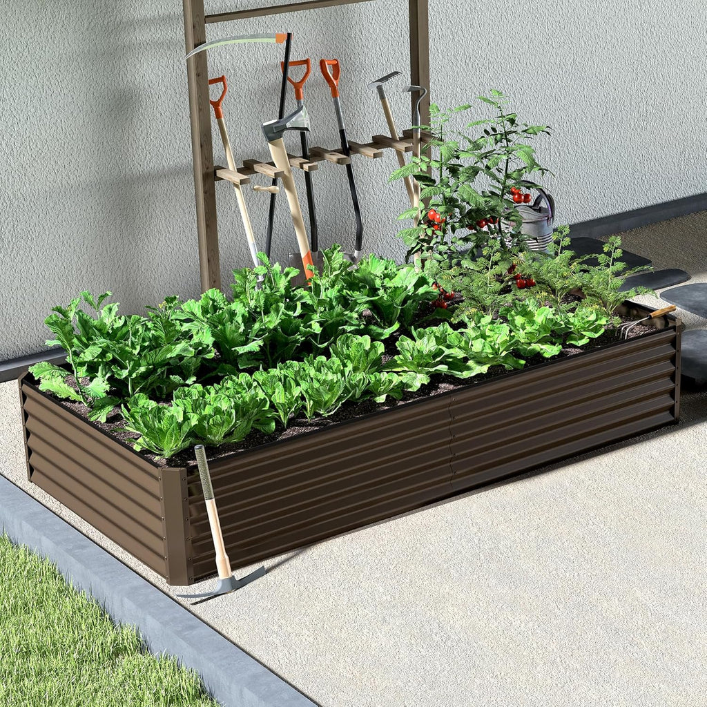 8x4 Galvanized Raised Garden Bed