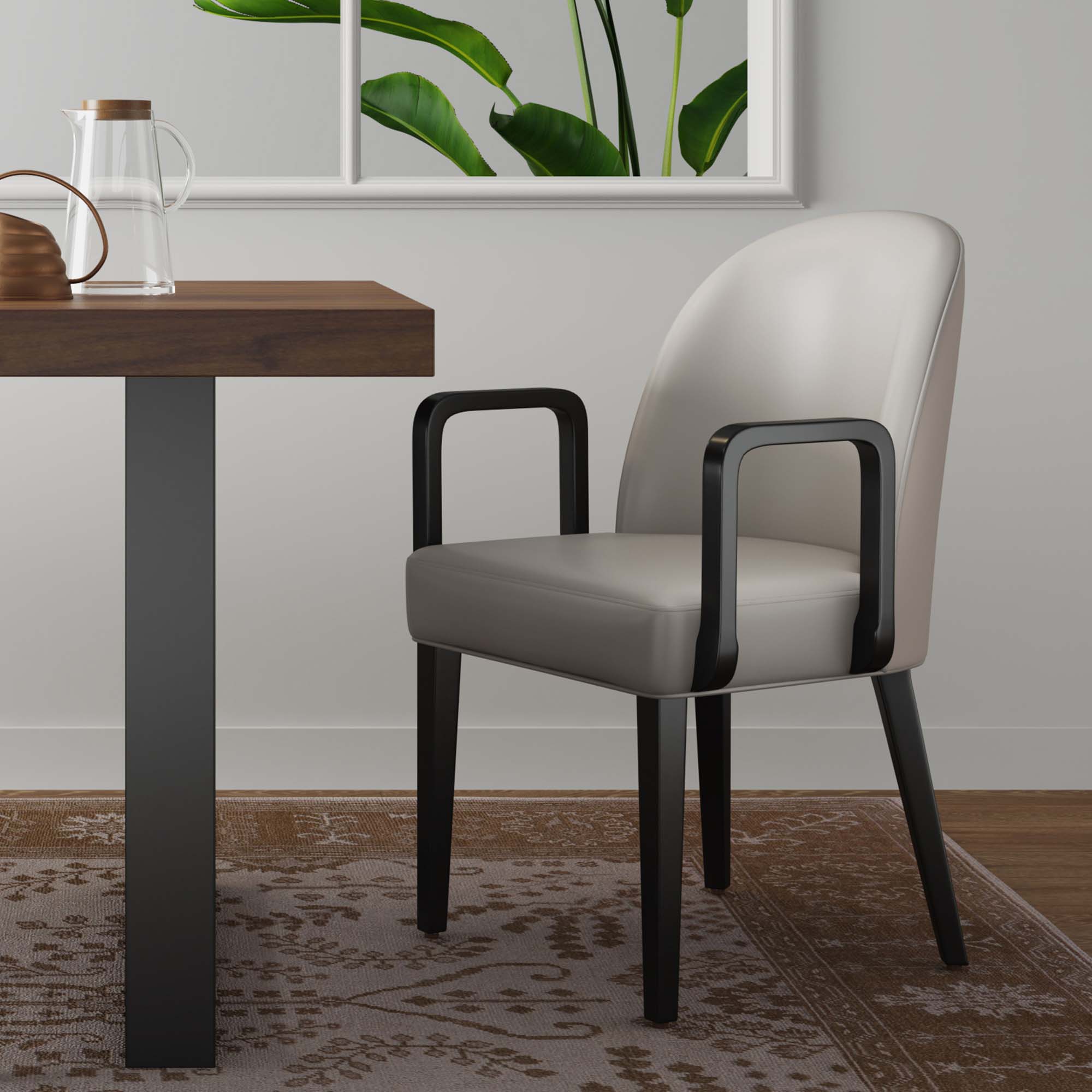 Hillman Wood Upholstered Armchair