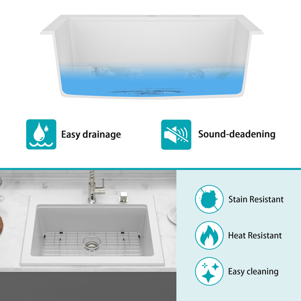Quartz Kitchen Sink - 30"