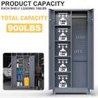 Gray And Heavy Duty Storage Cabinet