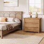 32" Farmhouse Nightstand with 3 Drawers