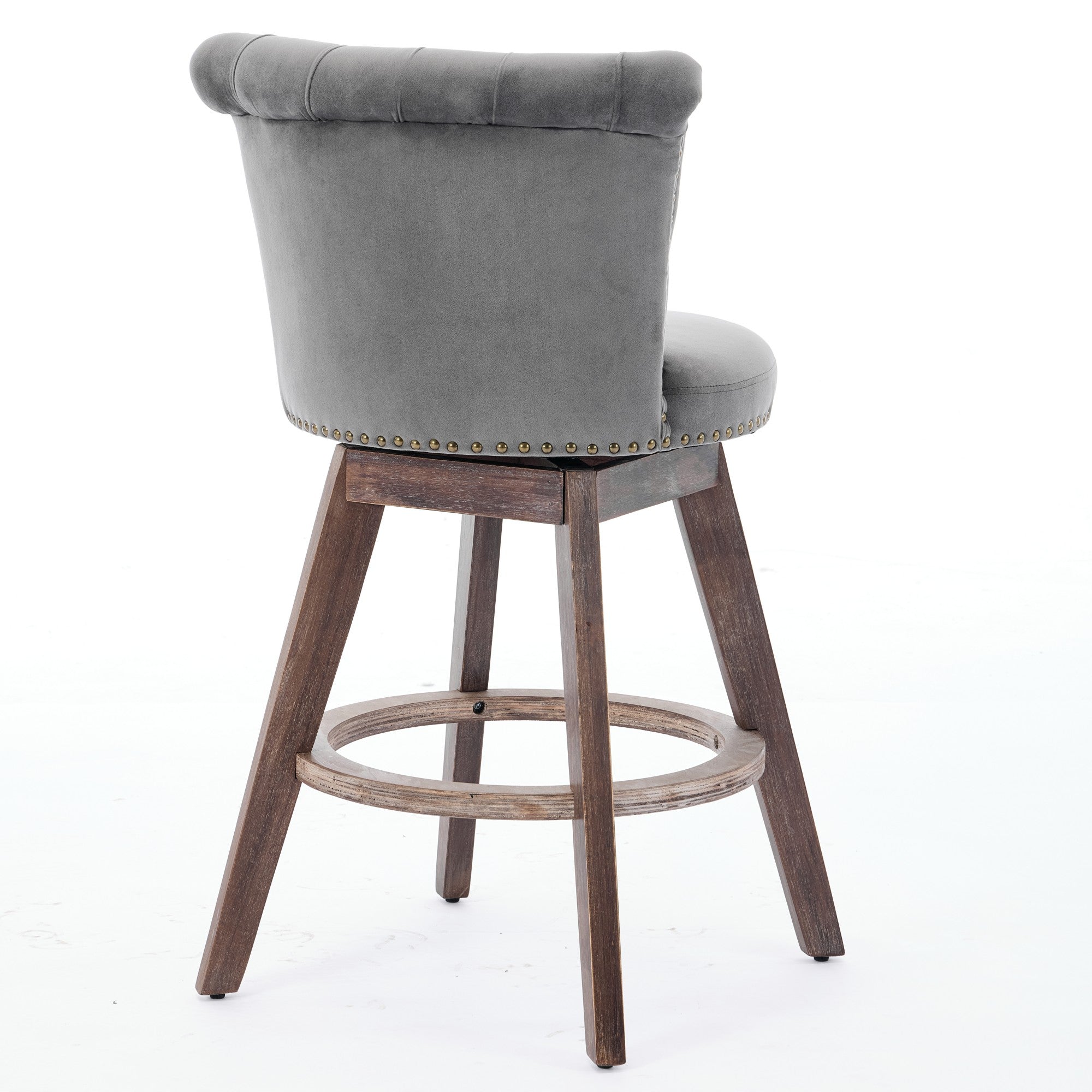 26" Counter Height Bar Stools Set of 2, 360° Swivel Stools