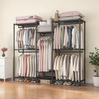Heavy Duty Garment Rack, Freestanding Closet Organizer