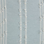3 Piece Cotton Jacquard Comforter Set Aqua Full/Queen