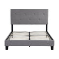 Full Size Upholstered Platform Bed Frame with Modern Button Tufted