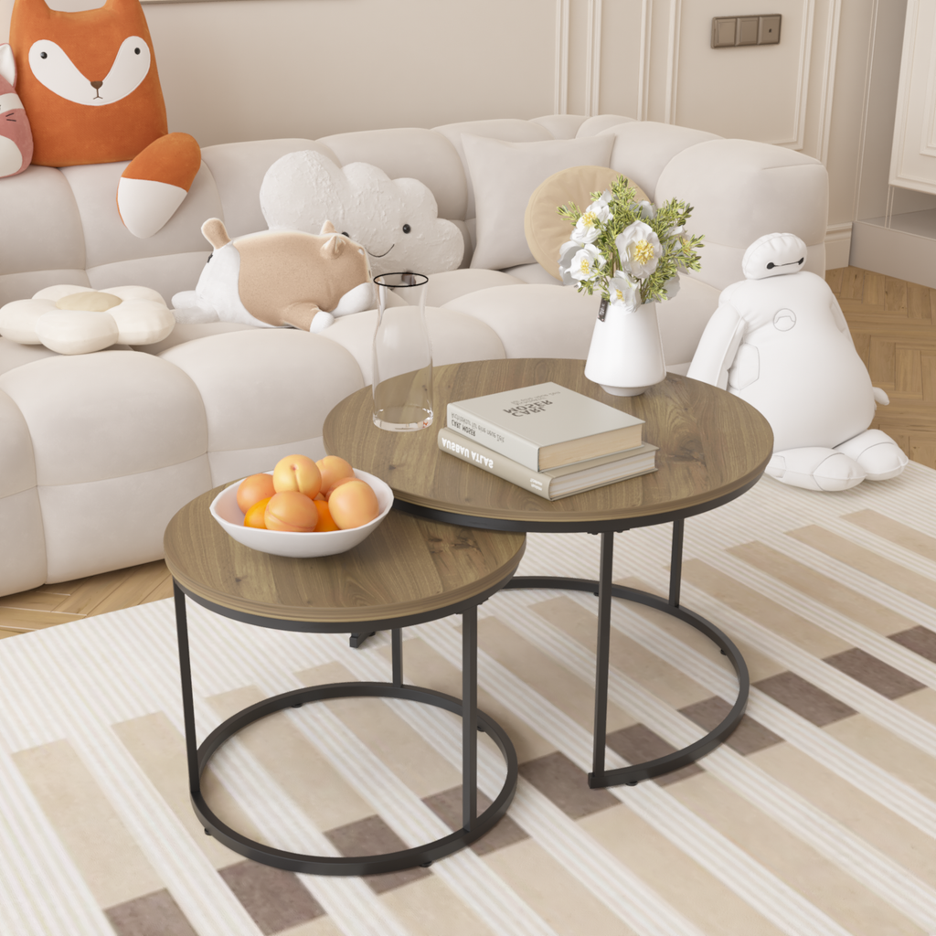 27.6" Nesting Coffee Table Set of 2