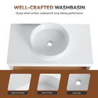 36" Floating Bathroom Vanity With Glossy Finish