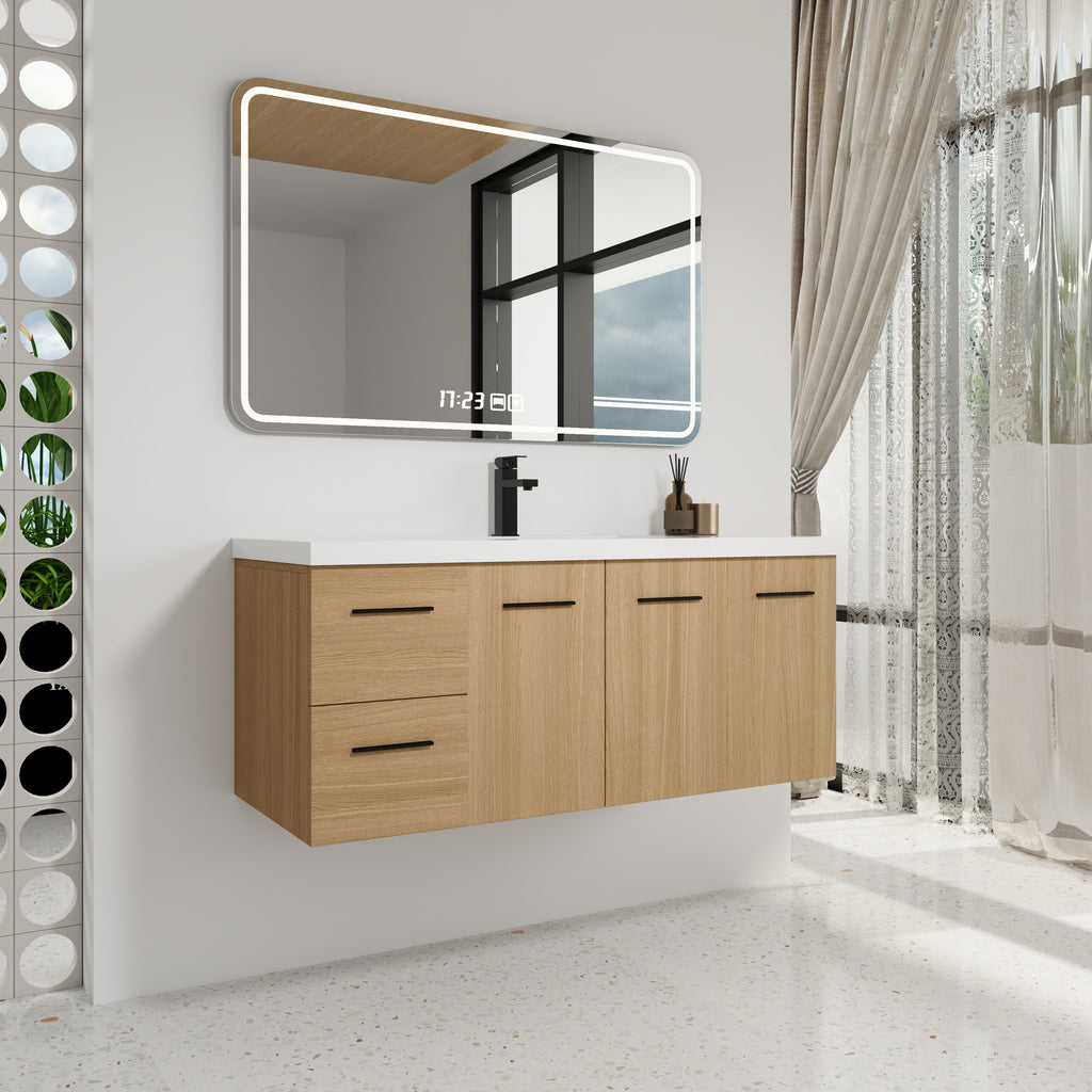 48" Light Wood Bathroom Vanity