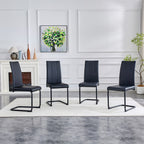 2-Pack PU Upholstered Dining Chairs