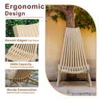 Folding Acacia Wood Outdoor Lounge Chair