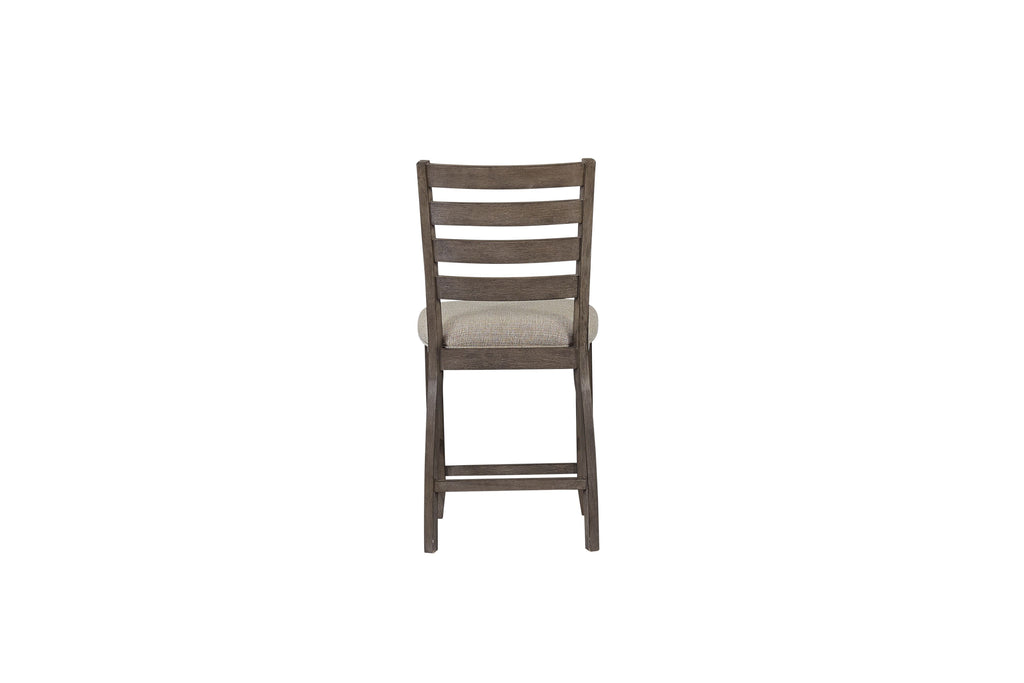 Counter Side Dining Stool with Ladder Back (Set of 2)