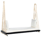 TOPMAX Patio Wooden Swing Chair