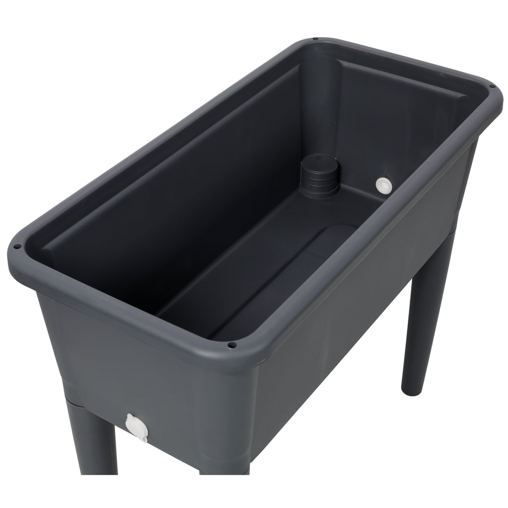 Raised Garden Bed with Ventilated Transparent Greenhouse Lid